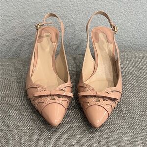 Joan and David Pink Slingback Kitten Heel Size 7.5